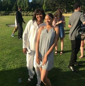 Beautiful black and white dress